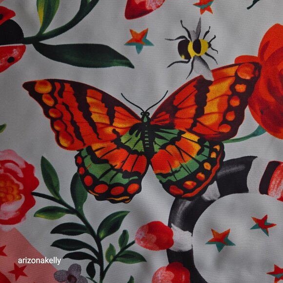 Gucci Silk Scarf Pink L'Aveugle Par Amour Garden Silk Scarf - Picture 8 of 12